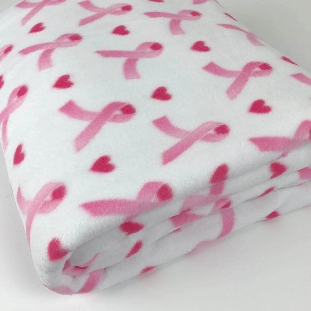 Breast Cancer pink double fleece blanket